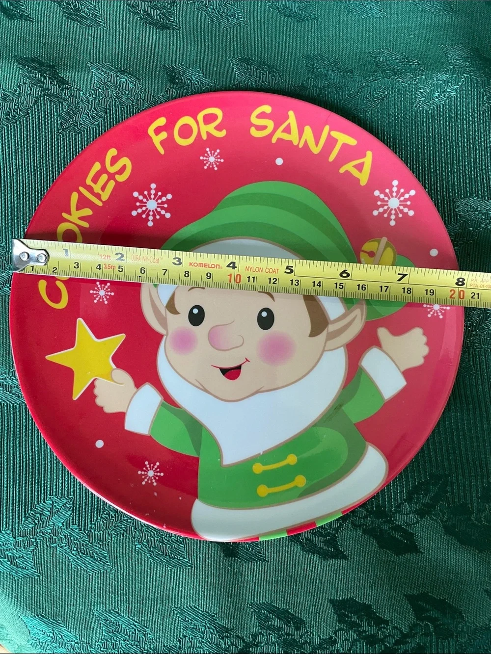 Holiday Santa & Elf Disposable Party Plates and Cups - Red & Green